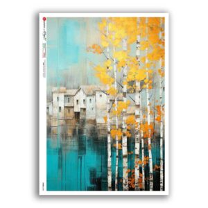 VIEWS-0208. Papel de Arroz paisajes para decoupage.