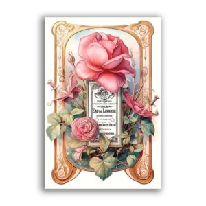 GF-FLORES-075. Papel de arroz de gran tamaño