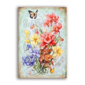 GF-FLORES-081. Papel de arroz de gran tamaño