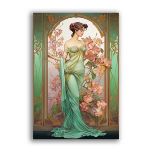 GF-ART NOUVEAU-037. Papel de arroz de gran tamaño