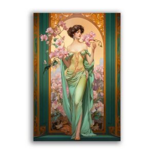 GF-ART NOUVEAU-038. Papel de arroz de gran tamaño