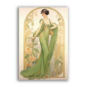 GF-ART NOUVEAU-044. Papel de arroz de gran tamaño