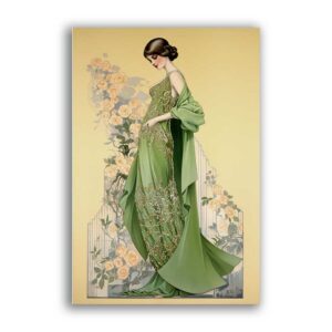 GF-ART NOUVEAU-045. Papel de arroz de gran tamaño