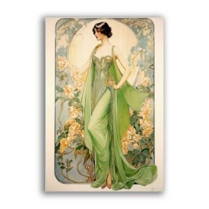 GF-ART NOUVEAU-046. Papel de arroz de gran tamaño