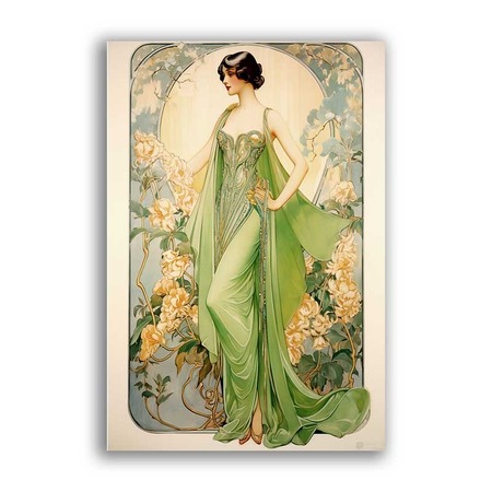 GF-ART NOUVEAU-046. Papel de arroz de gran tamaño