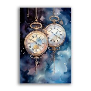 GF-RELOJES-037. Papel de arroz de gran tamaño