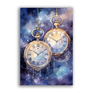 GF-RELOJES-039. Papel de arroz de gran tamaño