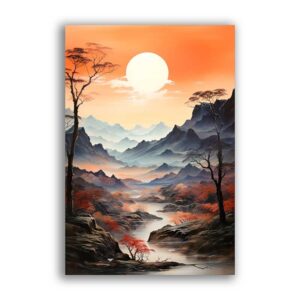 GF-PAISAJES-055. Papel de arroz de gran tamaño