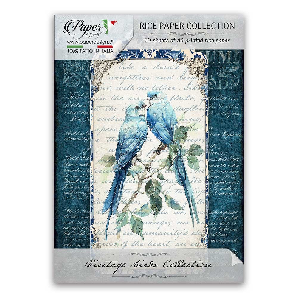 Vintage Birds - Collezioni di Carta di Riso per decoupage