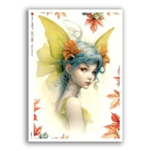 FAIRIES-0113. Papel de Arroz hadas para decoupage.