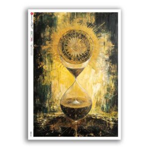 TIME-0063. Papel de Arroz relojes para decoupage.