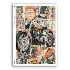VEHICLES-0081. Papel de Arroz vehículos para decoupage.