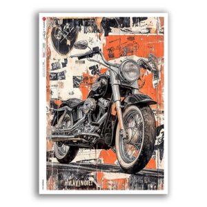 VEHICLES-0082. Papel de Arroz vehículos para decoupage.