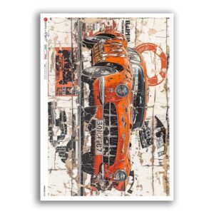 VEHICLES-0083. Papel de Arroz vehículos para decoupage.