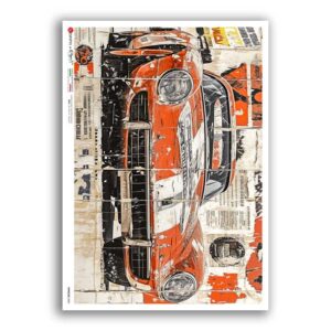 VEHICLES-0084. Papel de Arroz vehículos para decoupage.