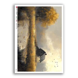 VIEWS-0232. Papel de Arroz paisajes para decoupage.