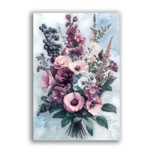 GF-FLORES-095. Papel de arroz de gran tamaño