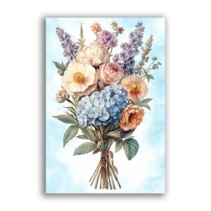 GF-FLORES-097. Papel de arroz de gran tamaño