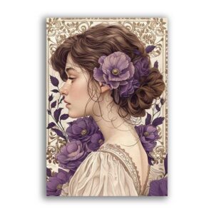 GF-ART NOUVEAU-047. Papel de arroz de gran tamaño