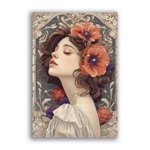GF-ART NOUVEAU-048. Papel de arroz de gran tamaño