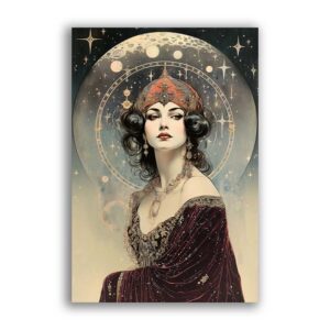 GF-ART NOUVEAU-049. Papel de arroz de gran tamaño