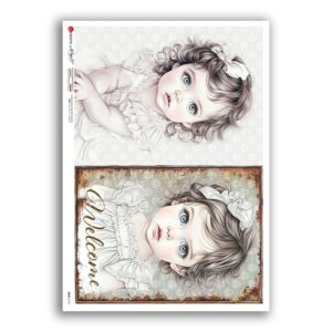 BABY-0118. Papel de Arroz niños para decoupage