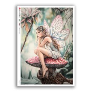 FAIRIES-0125. Papel de Arroz hadas para decoupage.