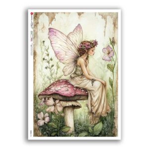 FAIRIES-0126. Papel de Arroz hadas para decoupage.