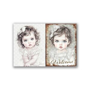 GF-BABY-029. Papel de arroz de gran tamaño