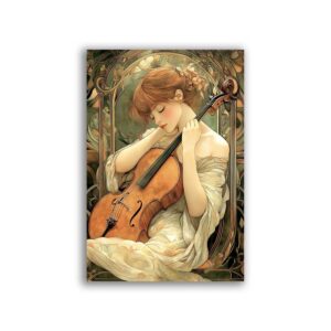 GF-ART NOUVEAU-051. Papel de arroz de gran tamaño