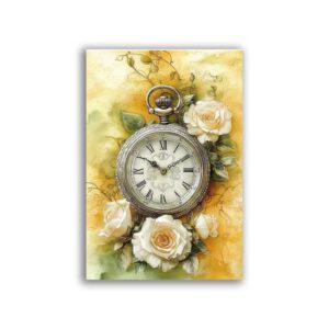 GF-RELOJES-045. Papel de arroz de gran tamaño