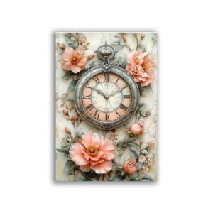 GF-RELOJES-047. Papel de arroz de gran tamaño