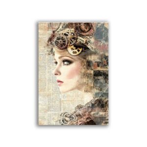 GF-STEAMPUNK-002. Papel de arroz de gran tamaño