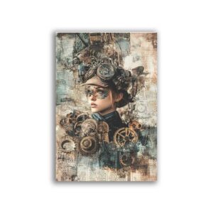 GF-STEAMPUNK-004. Papel de arroz de gran tamaño