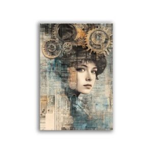GF-STEAMPUNK-006. Papel de arroz de gran tamaño