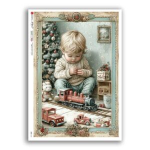BABY-0124. Papel de Arroz niños para decoupage