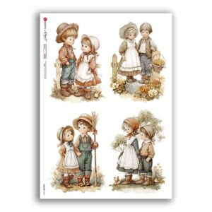 COUNTRY-0093. Papel de Arroz country para decoupage.