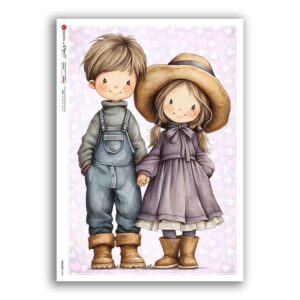 COUNTRY-0096. Papel de Arroz country para decoupage.