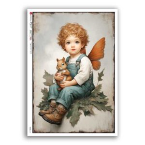 FAIRIES-0127. Papel de Arroz hadas para decoupage.