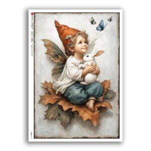 FAIRIES-0128. Papel de Arroz hadas para decoupage.