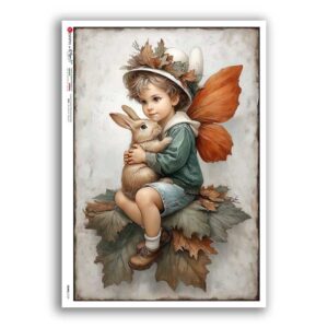 FAIRIES-0129. Papel de Arroz hadas para decoupage.