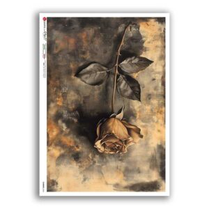 FLOWERS-0454. Papel de Arroz flores para decoupage.