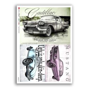 VEHICLES-0092. Papel de Arroz vehículos para decoupage.