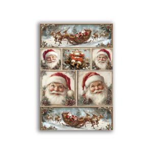 GF-NAVIDAD-021. Papel de arroz de gran tamaño