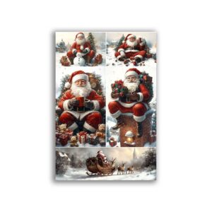 GF-NAVIDAD-022. Papel de arroz de gran tamaño