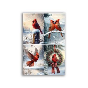 GF-NAVIDAD-034. Papel de arroz de gran tamaño