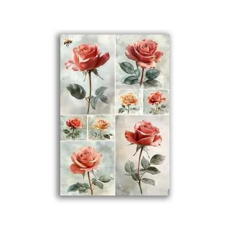 GF-FLORES-112. Papel de arroz de gran tamaño