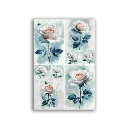 GF-FLORES-113. Papel de arroz de gran tamaño