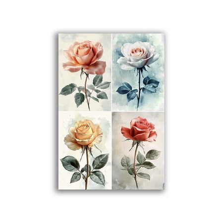 GF-FLORES-114. Papel de arroz de gran tamaño