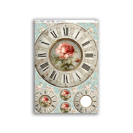 GF-RELOJES-048. Papel de arroz de gran tamaño